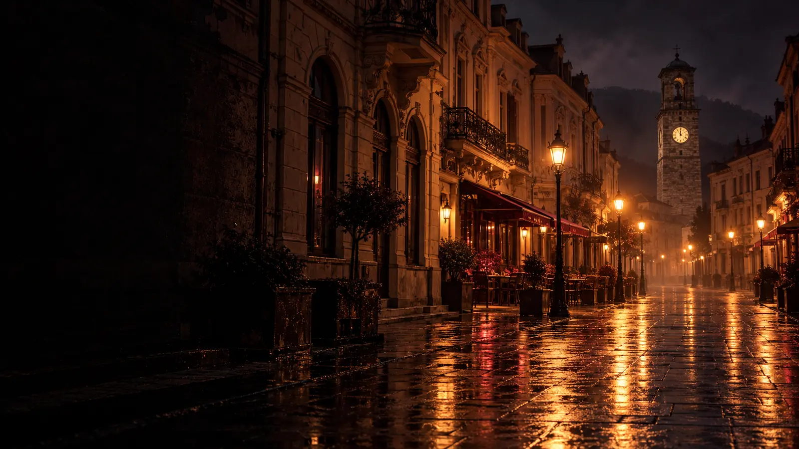 Bitola noću, scena iz igre Kumstvo