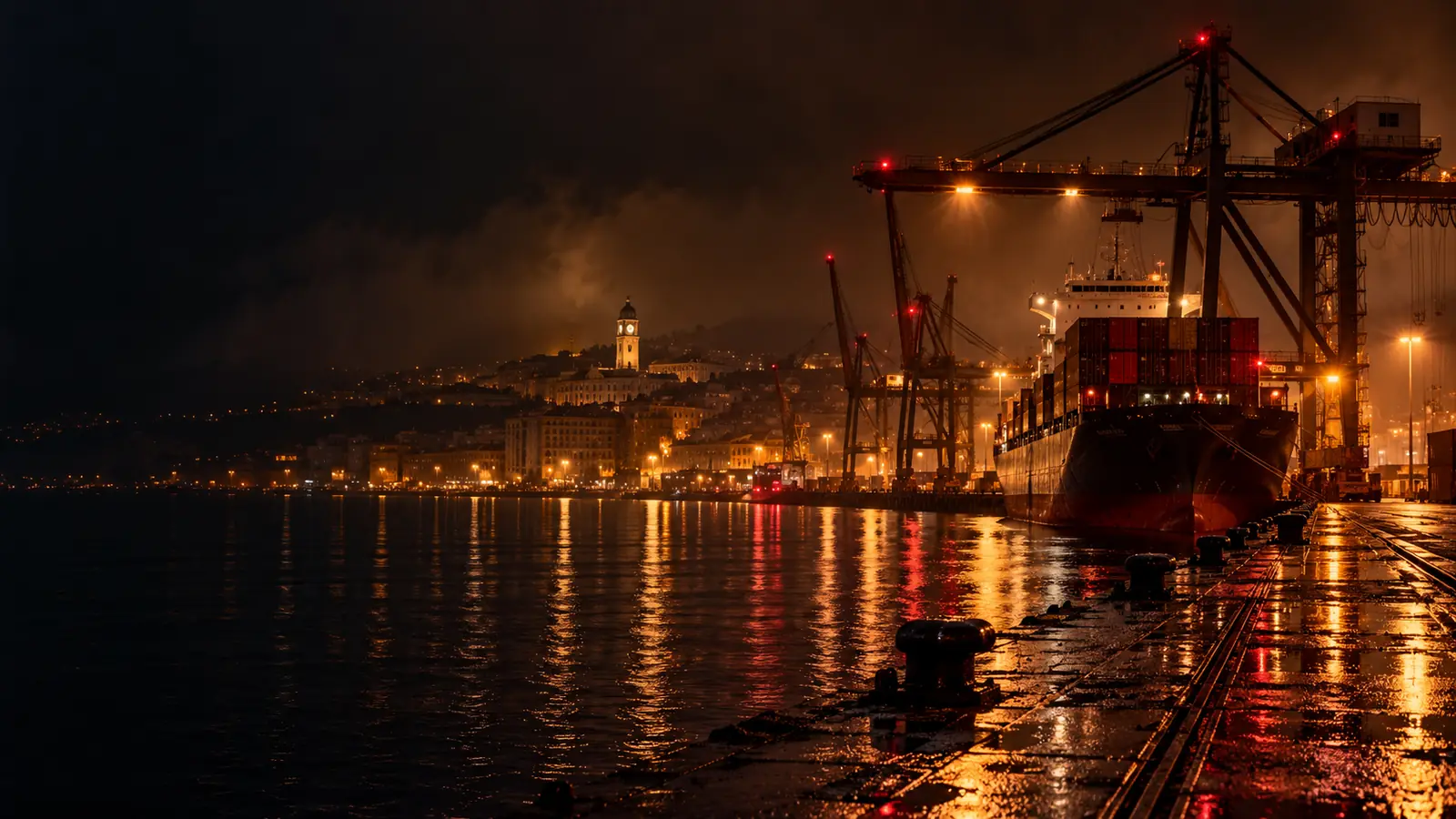 Rijeka noću, scena iz igre Kumstvo