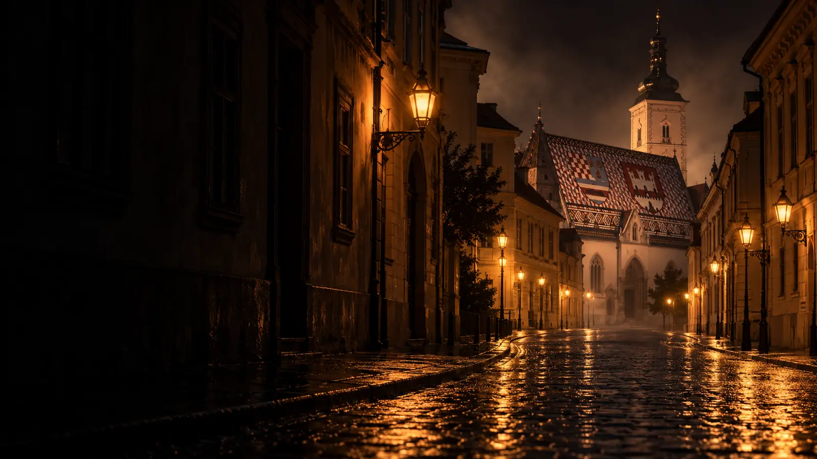 Zagreb noću, scena iz igre Kumstvo